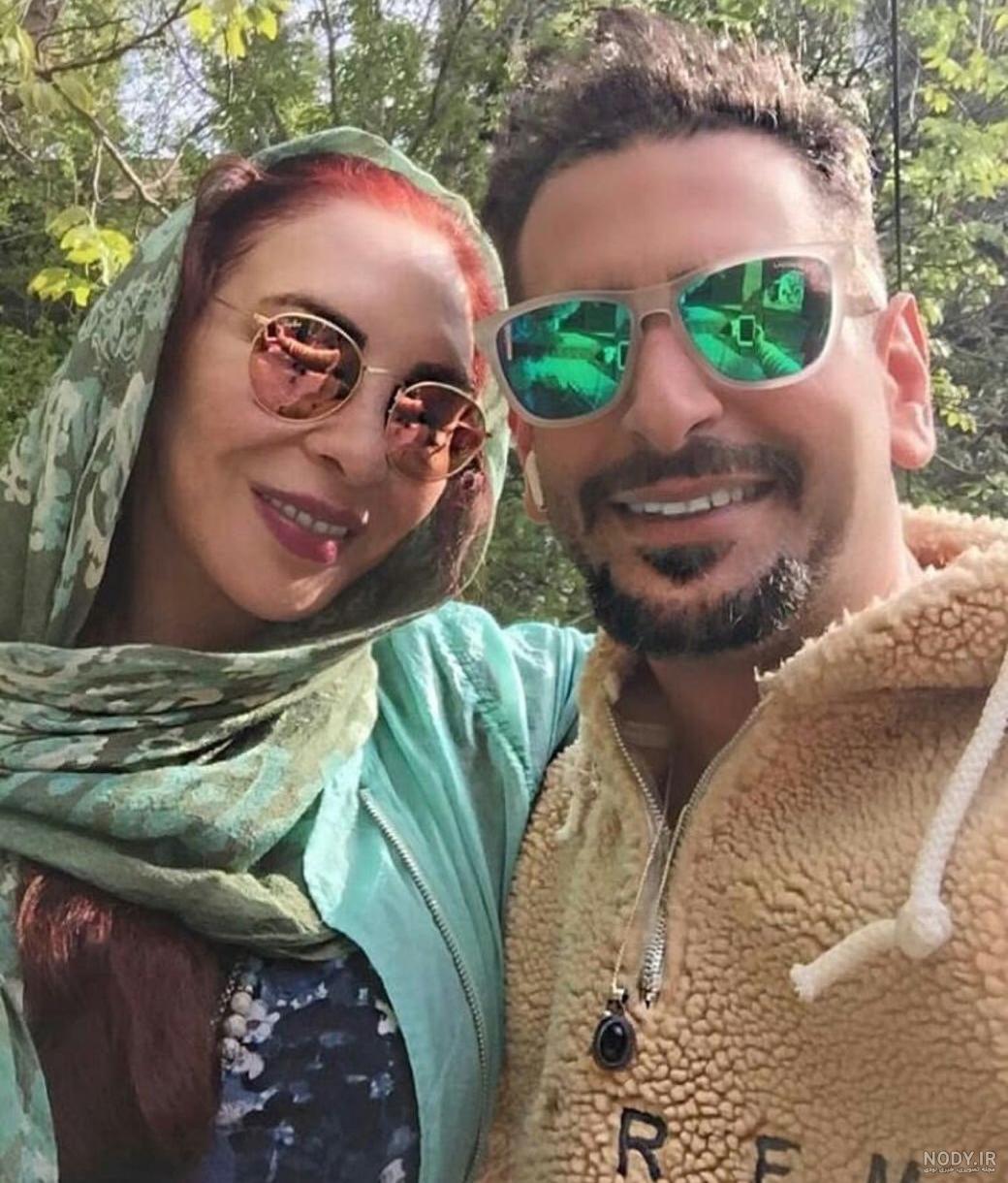 تصویر لو رفته از افسانه بایگان در شوهر جوانش