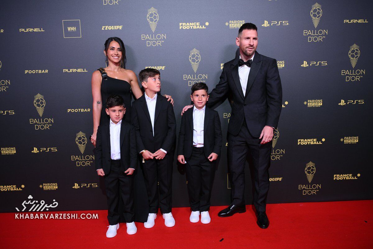 عکس | حرکت عجیب بادیگارد مسی و همسرش در در مراسم توپ طلا ۲۰۲۳