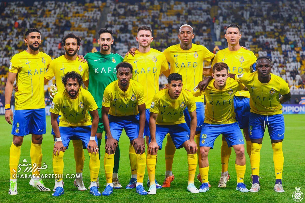 ترکیب پرسپولیس و النصر اعلام شد؛ رونالدو و مانه مقابل بیرانوند ترکیب پرسپولیس و النصر اعلام شد؛ رونالدو و مانه مقابل بیرانوند