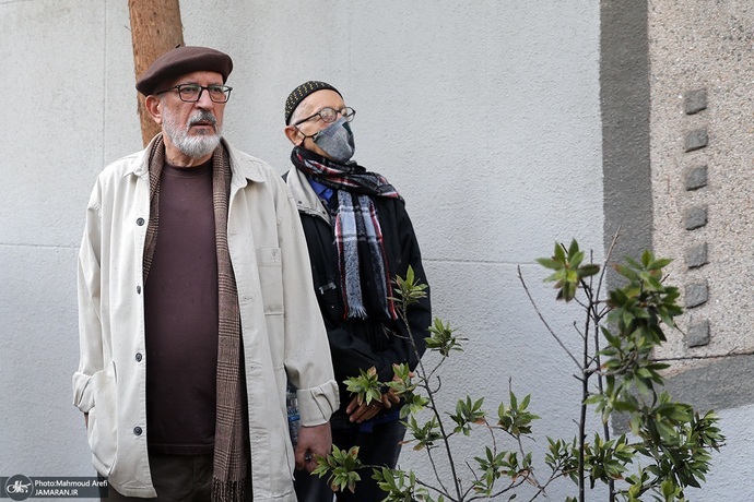 عکس | بانو در خانه ابدی آرمید | حضور هنرمندان در مراسم تشییع بیتا فرهی