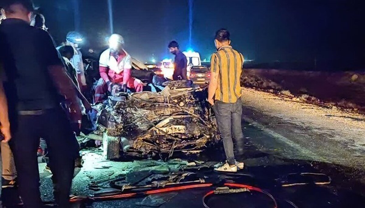 ویدیو | اولین تصاویر از تصادف مرگبار در کرمان