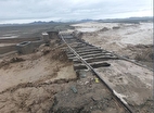 آخرین وضعیت سیل | مسیر ریلی راه آهن زاهدان - میرجاوه بسته شد
