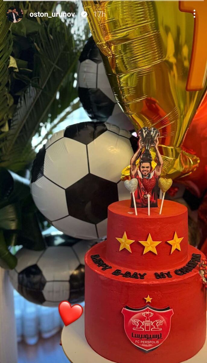 عکس | کیک تولد این بازیکن پرسپولیس فضای مجازی را پر کرد!