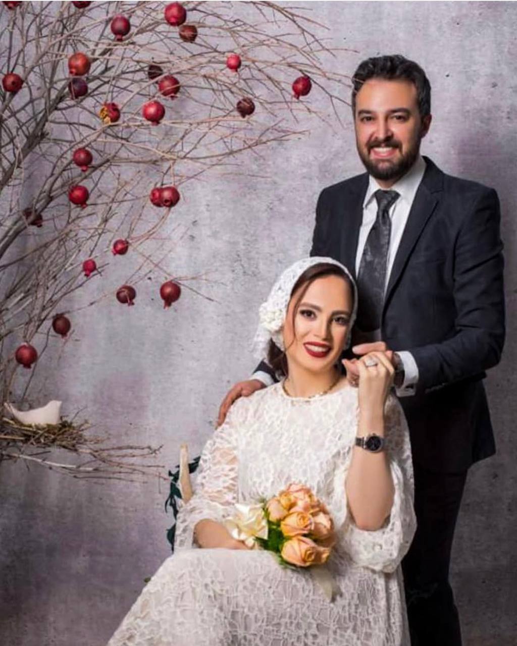 عکس | تصاویر شخصی و عاشقانه مجری معروف تلویزیون در کنار همسرش!