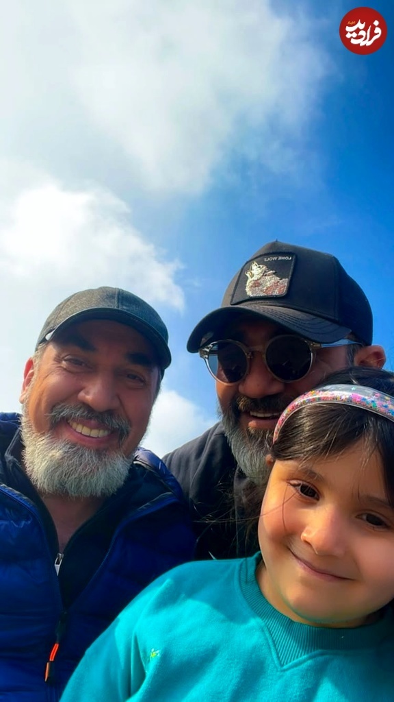 عکس | خوشگذرانی سیامک انصاری در کنار مهران غفوریان و دخترش!