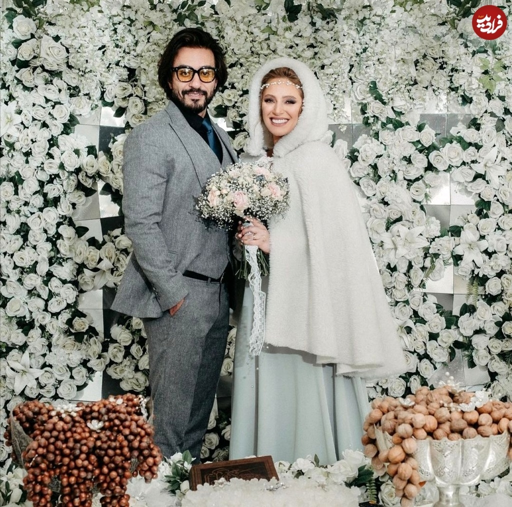 عکس | تصویری از جشن عروسی نگین معتضدی در کنار همسرش!