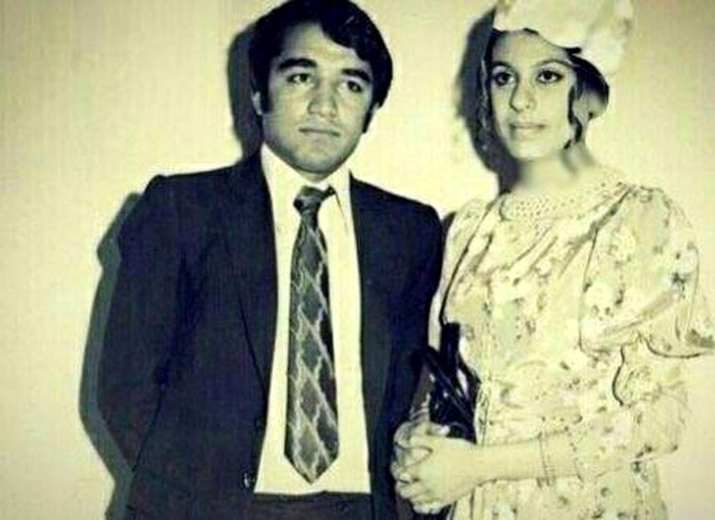 عکس | تصاویری از مراسم عروسی گوهر خیراندیش و همسرش در سال ۱۳۵۰