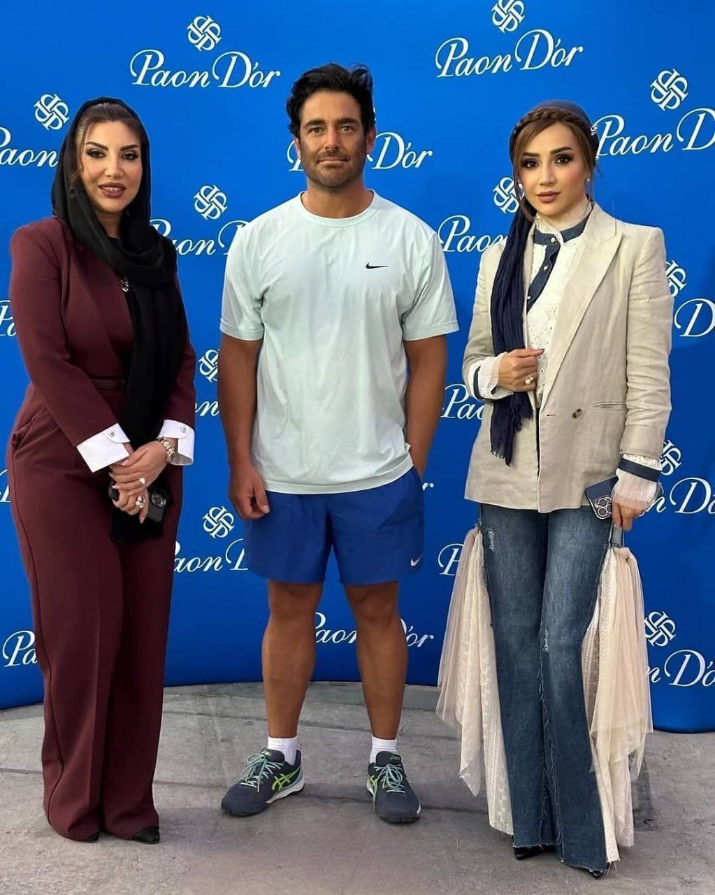 استایل جنجالی رضا گلزار و شبنم قلی‌خانی در مسابقات پدل دوبی + عکس