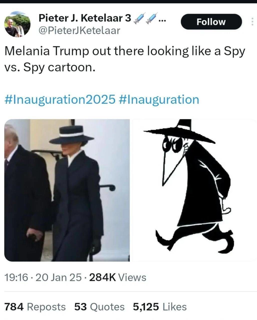 عکس | لباس ملانیا ترامپ او را سوژه شبکههای مجازی کرد! عکس | لباس ملانیا ترامپ او را سوژه شبکههای مجازی کرد!