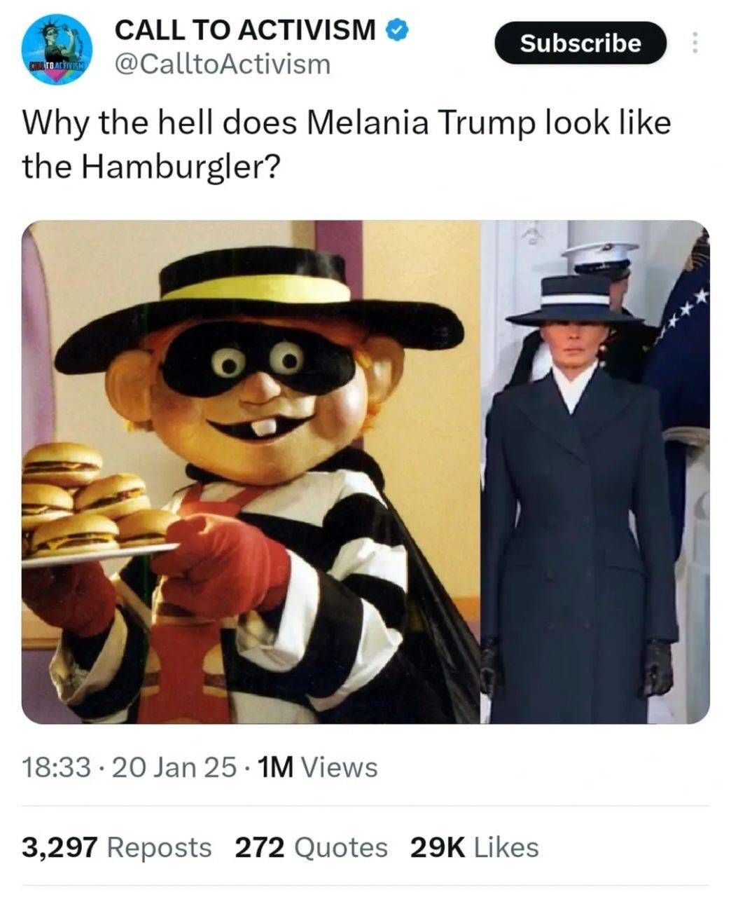 عکس | لباس ملانیا ترامپ او را سوژه شبکههای مجازی کرد! عکس | لباس ملانیا ترامپ او را سوژه شبکههای مجازی کرد!