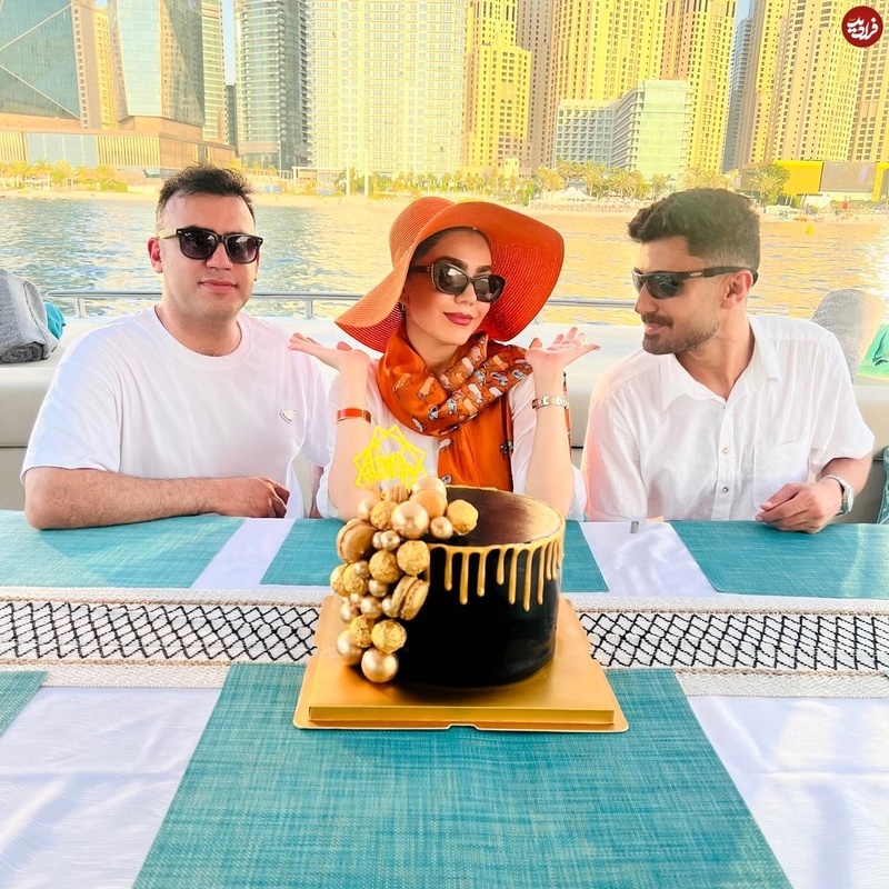 عکس | خانم بازیگر در دبی 35 سالگی‌اش را جشن گرفت!