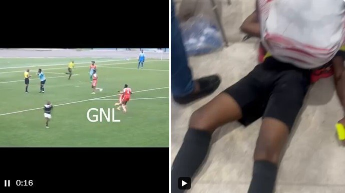 عکس | داور فوتبال وسط زمین به شکل وحشتناکی به قتل رسید!