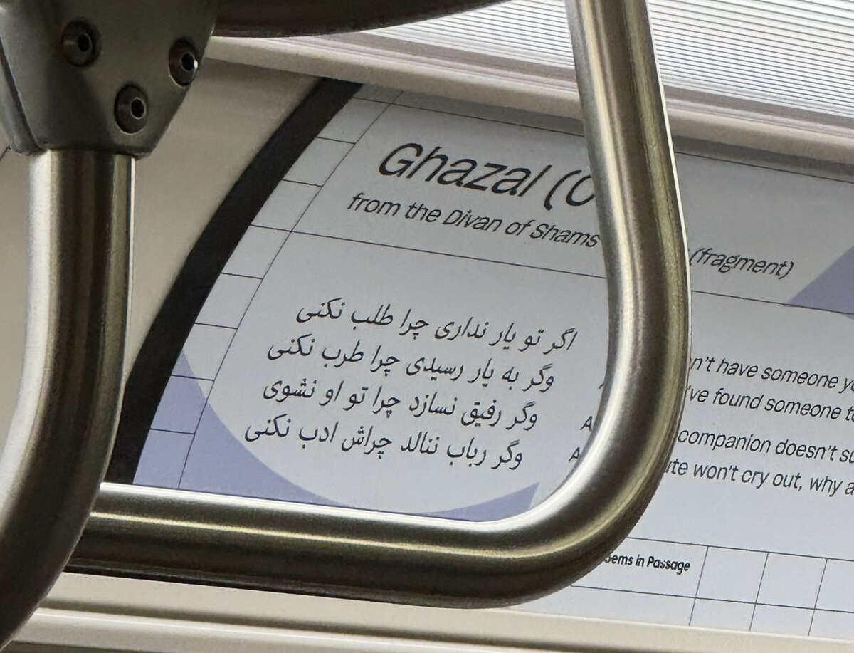 عکس | متروی تورنتو با رنگ و بوی ایرانی!