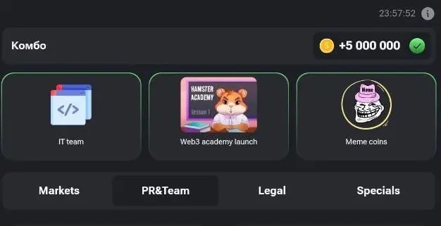 کارت ۵ میلیون سکهای همستر کمبات امروز ۲۸ خرداد کارت ۵ میلیون سکهای همستر کمبات امروز ۲۸ خرداد