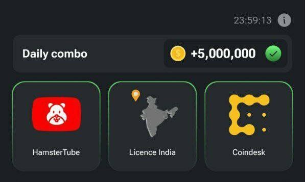 کارت‌های همستر کامبت ۵ میلیونی امروز سه شنبه ۲۹ خرداد