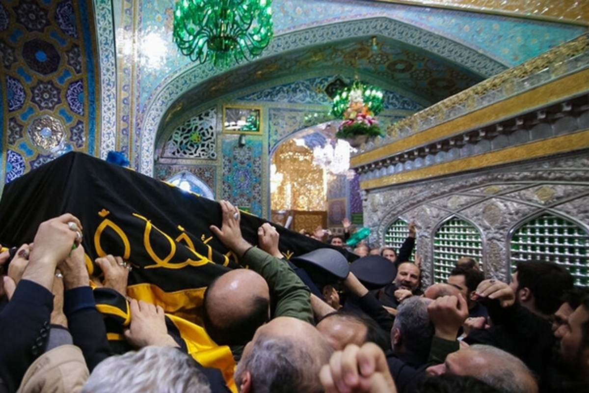 ویدیوی جدید از محل دفن رئیس جمهور در حرم مطهر