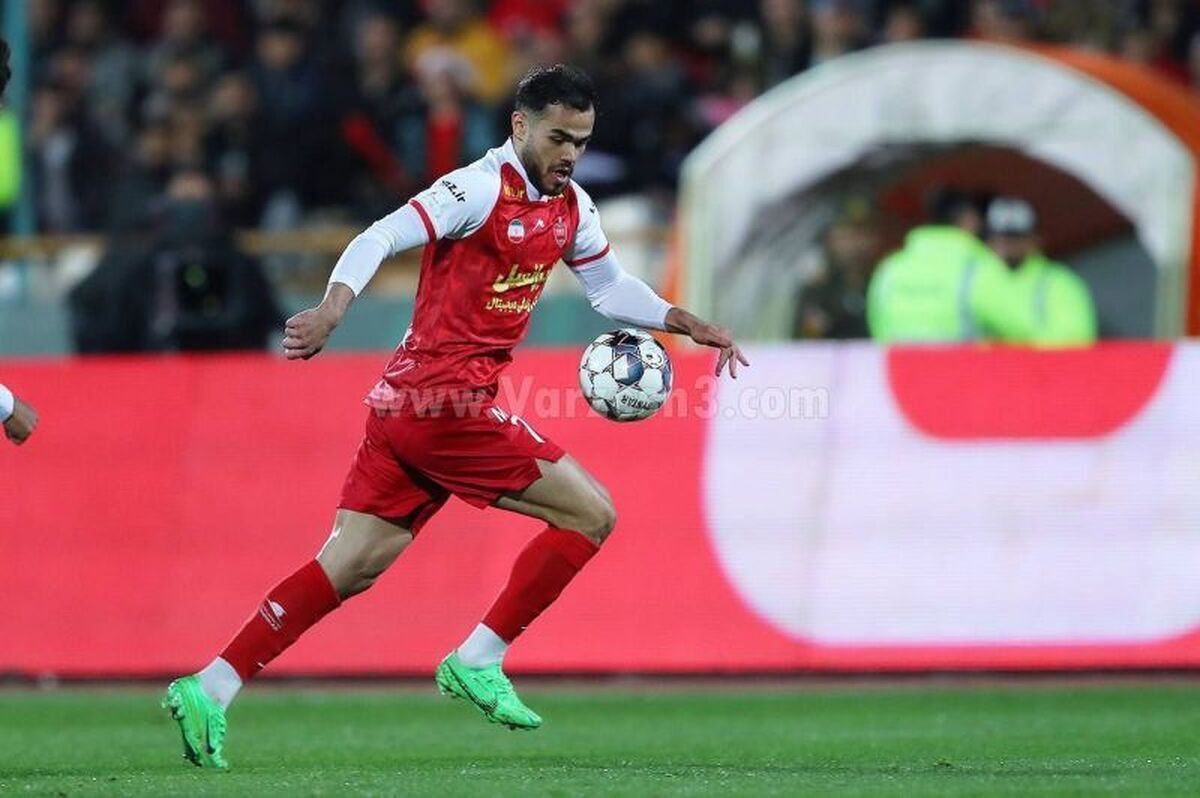 عکس | شادی گل منشوری بازیکن پرسپولیس که سانسور شد!