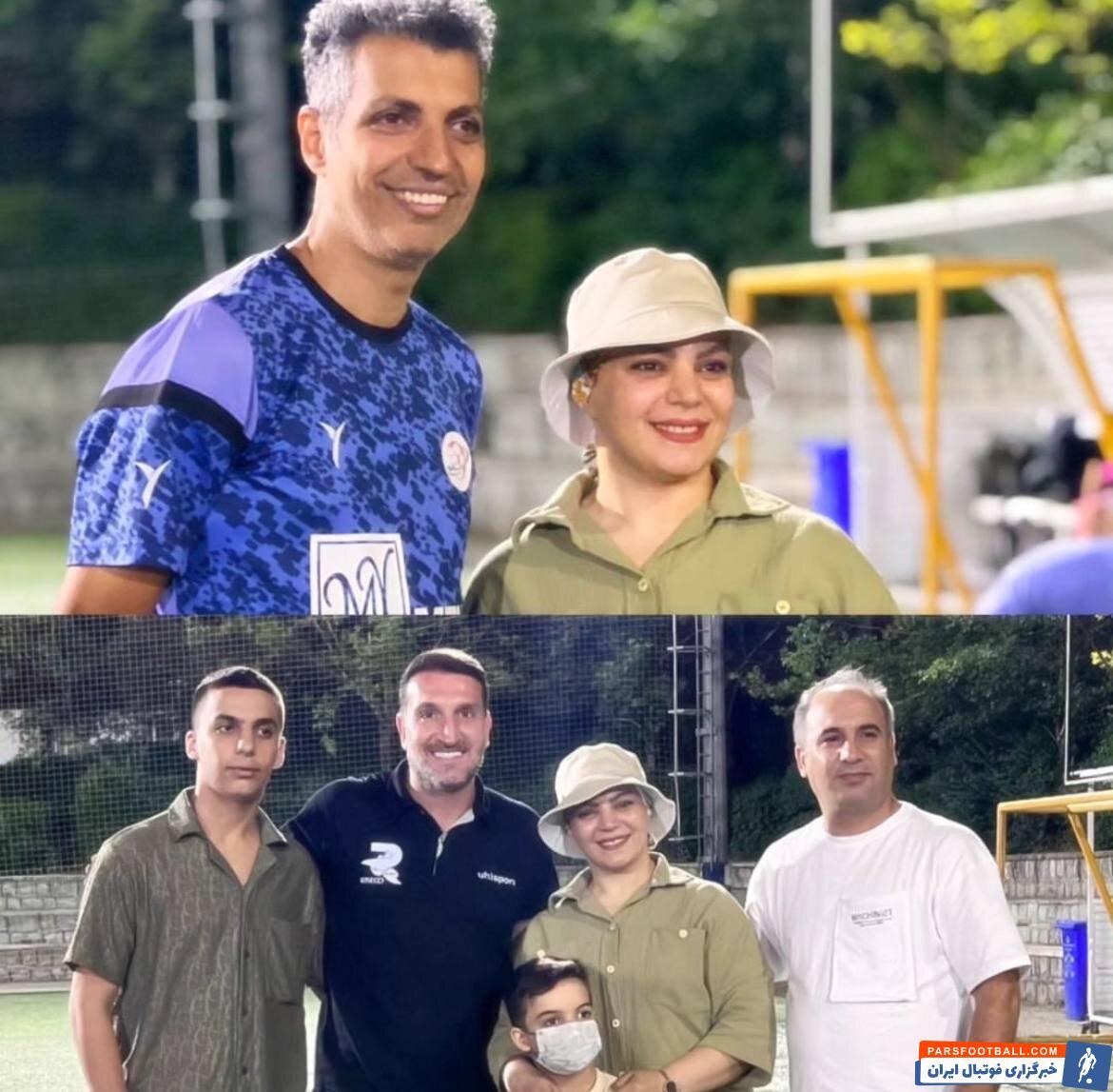 عکس‌| تصویری از ملاقات عادل فردوسی‌پور با زن پرسپولیسی