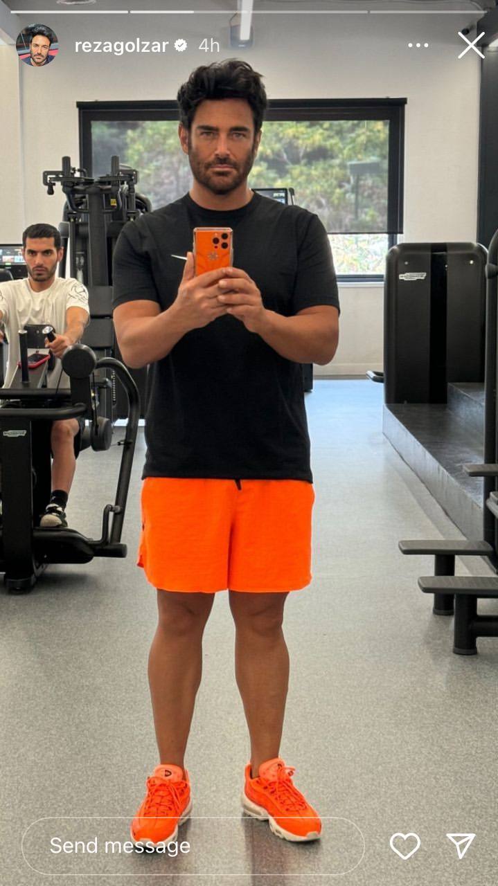 عکس | استایل نارنجی گلزار در باشگاه!