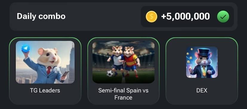 سه کارت همستر کامبت 19 تیر 1403 | برای به دست آوردن 5 میلیون سکه عجله کنید! سه کارت همستر کامبت 19 تیر 1403 | برای به دست آوردن 5 میلیون سکه عجله کنید!