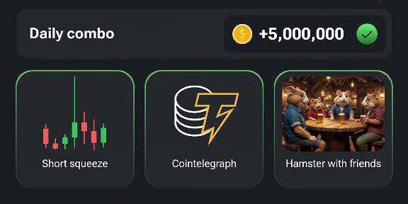 ۵ میلیون سکه را با این سه کارت همستر به دست بیاورید! | دوشنبه ۲۲ مرداد ۱۴۰۳