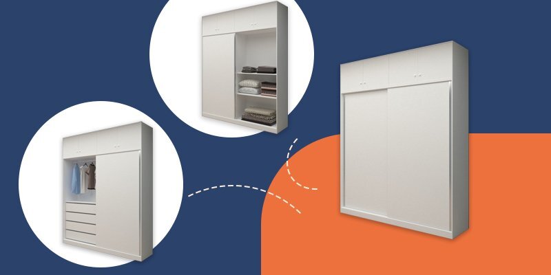 کمد لباس ریلی راه حلی برای کمبود فضای اتاقتان کمد لباس ریلی راه حلی برای کمبود فضای اتاقتان