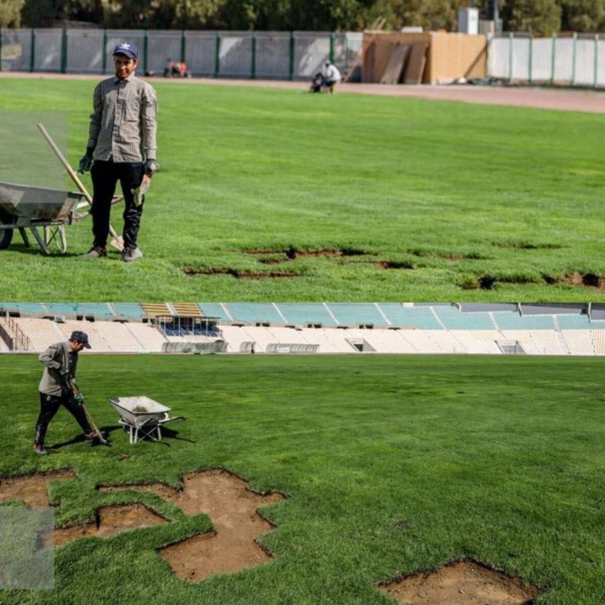 عکس | ورزشگاه تختی در آستانه بازی پرسپولیس همچنان فاجعه بار است!