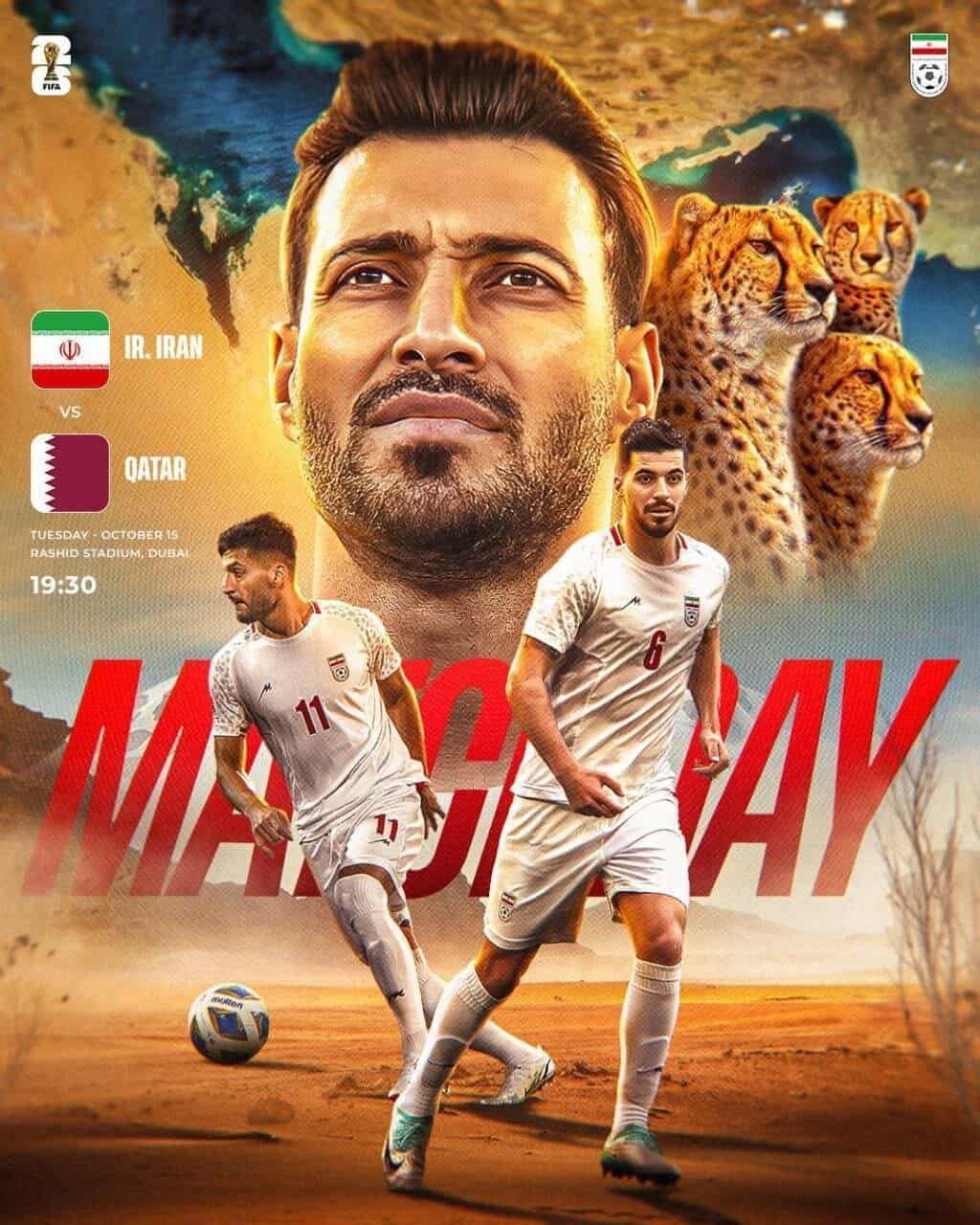 عکس | پوستر بازی تیم ملی فوتبال مقابل قطر منتشر شد عکس | پوستر بازی تیم ملی فوتبال مقابل قطر منتشر شد