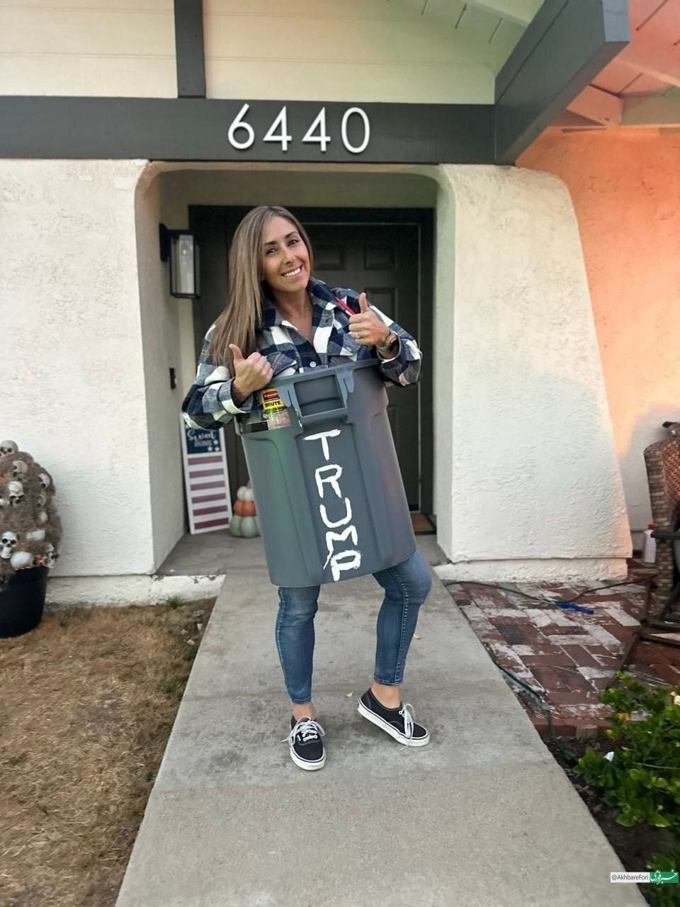 کار عجیب طرفداران ترامپ! | زباله پوشیدند!