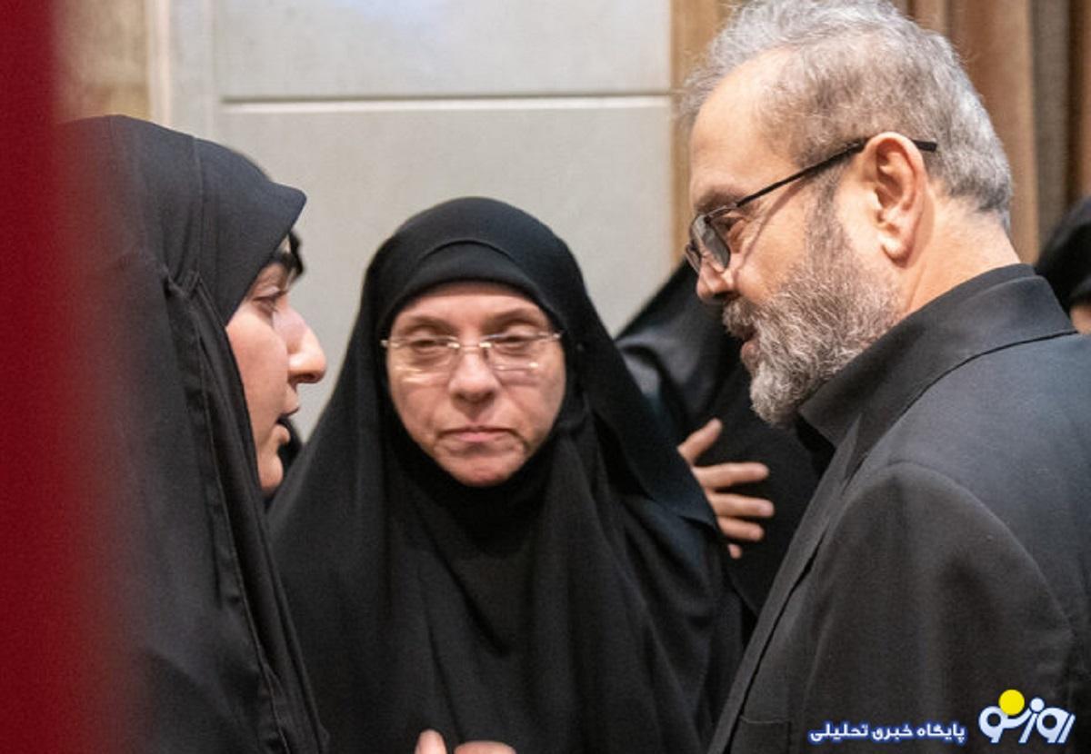 عکس | دختر سردار سلیمانی در کنار مادرشوهرش!