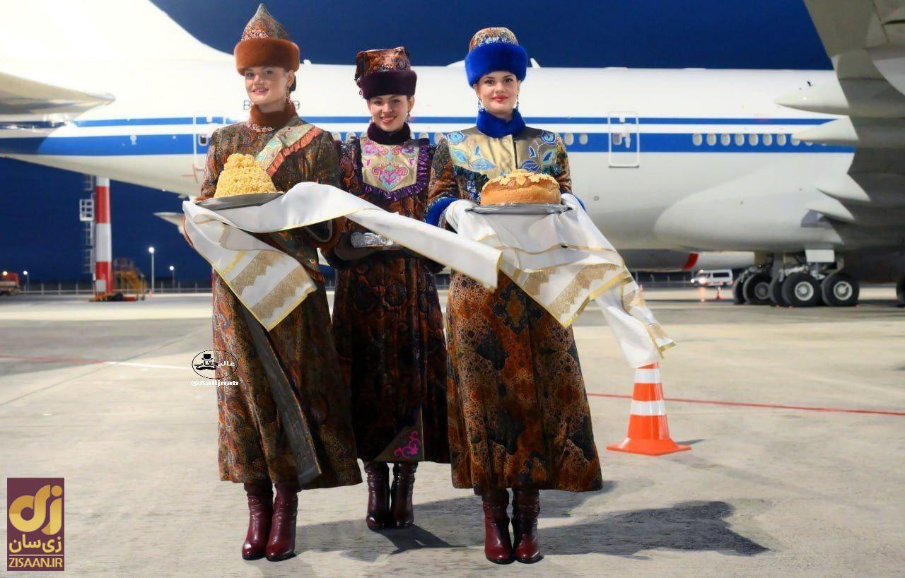 عکس | دختران روسی با این تیپ به استقبال پزشکیان رفتند!