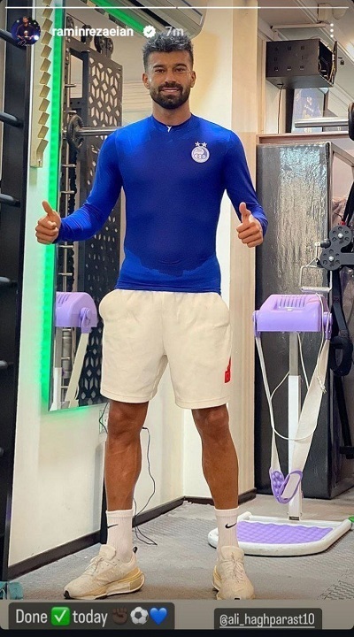 عکس | رامین رضاییان با این استوری دل استقلالی‌ها را شاد کرد!