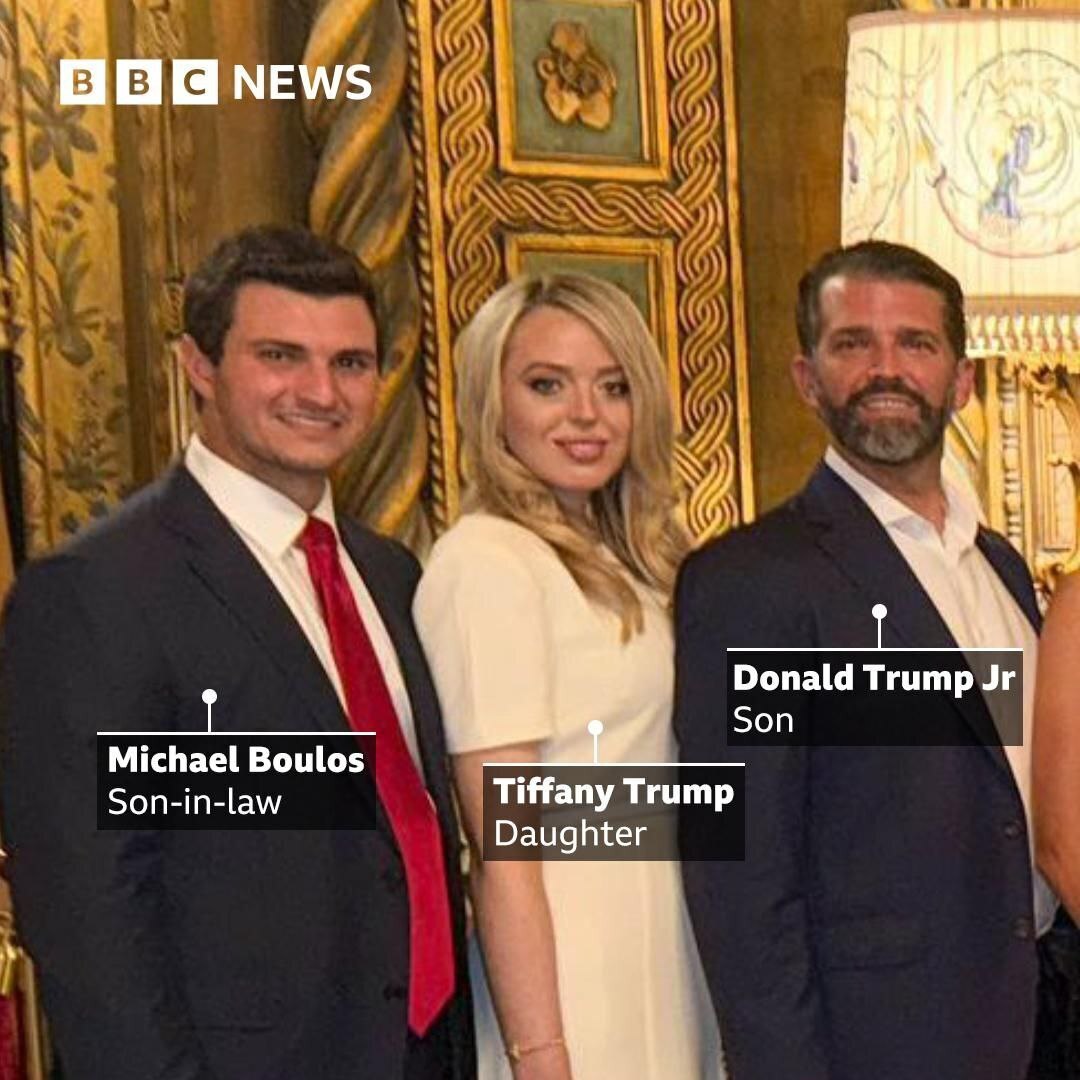 عکس | ترامپ پیروزی اش در انتخابات را در کنار اعضای خانواده جشن گرفت! | ملانیا کجاست؟!