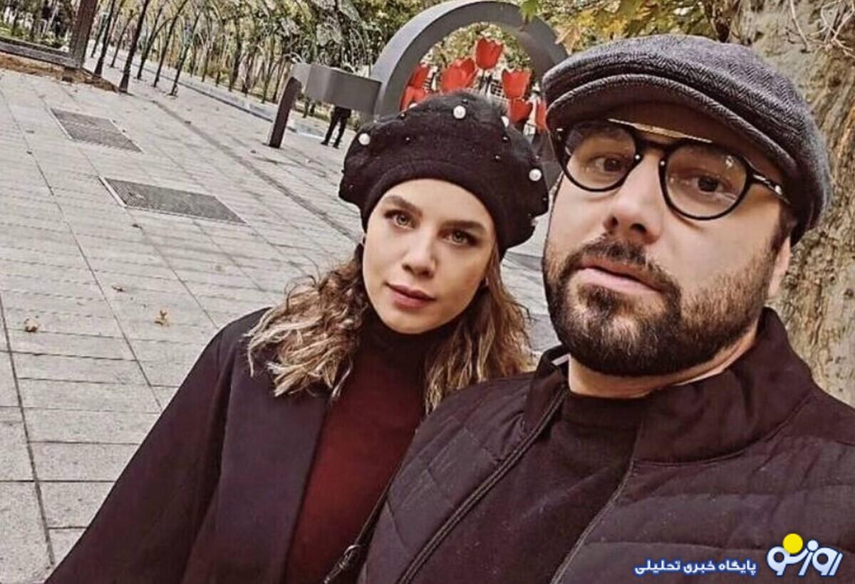 عکس | تصویر پاییزی احسان خواجه امیری در کنار عشق زندگی اش!