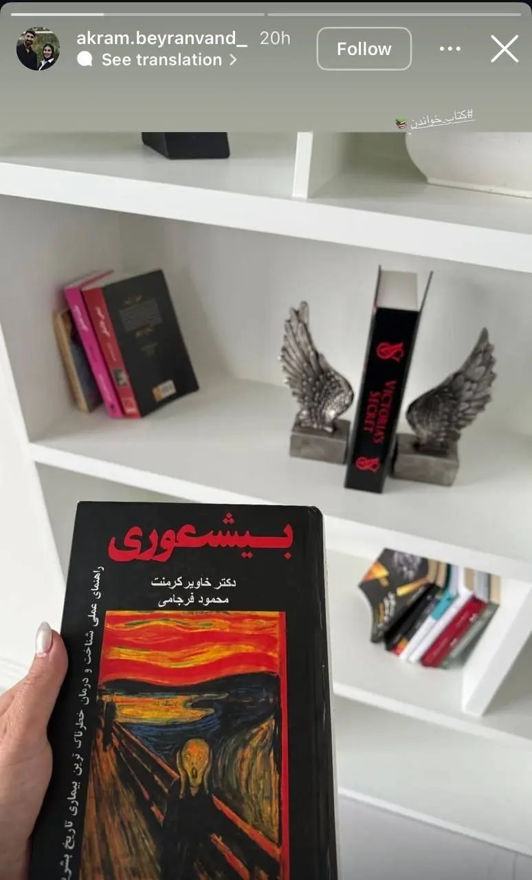 عکس | استوری بی ادبانه همسر بیرانوند خطاب به...!