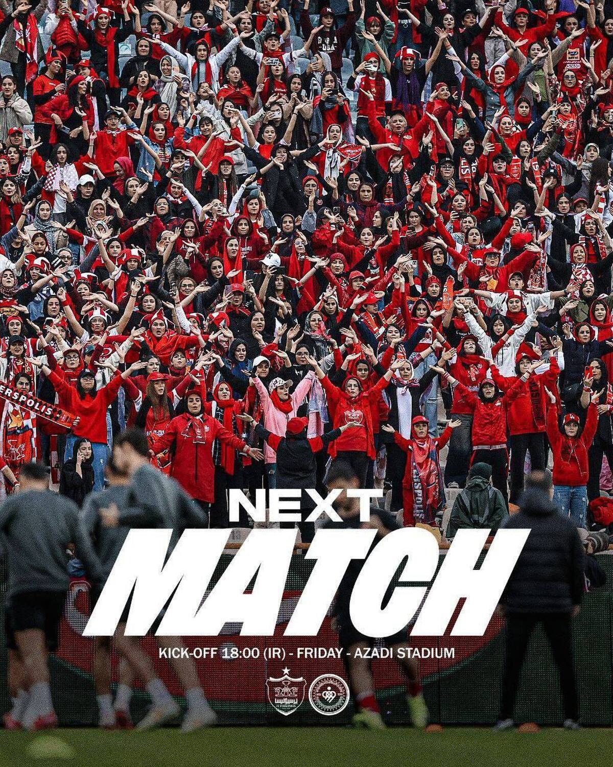 باشگاه پرسپولیس یک پوستر جالب توجه برای بازی با سپاهان منتشر کرد