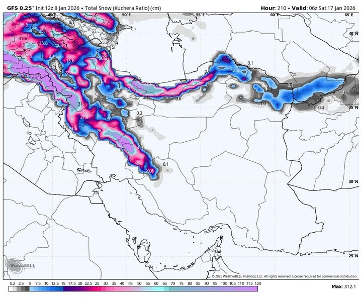 صدور هشدار زرد هواشناسی برای تهران | نفوذ توده هوای سرد و یخبندان به ۳۰ استان صدور هشدار زرد هواشناسی برای تهران | نفوذ توده هوای سرد و یخبندان به ۳۰ استان