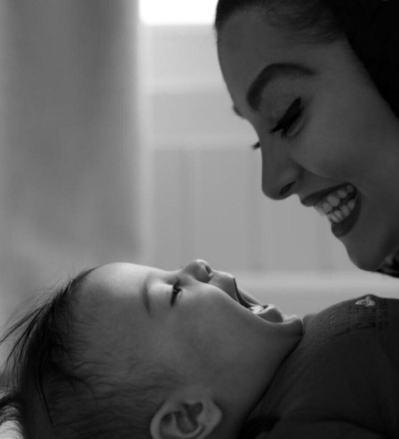 عکس احساسی از اولین روز مادر شدن همسر ارسطوی پایتخت + تصویر نوزاد و مادر