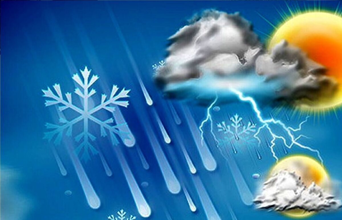 پیش‌بینی هواشناسی نسبت به بارش باران در ۶ استان