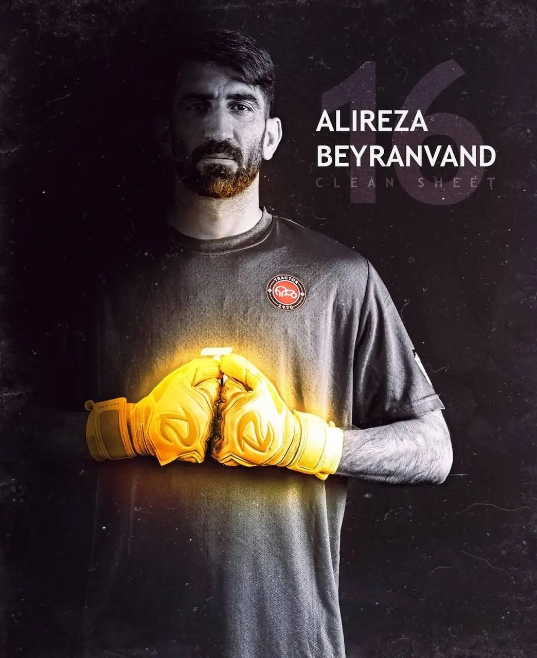 عکس | باشگاه تراکتور برای علیرضا بیرانوند یک پوستر طراحی کرد عکس | باشگاه تراکتور برای علیرضا بیرانوند یک پوستر طراحی کرد