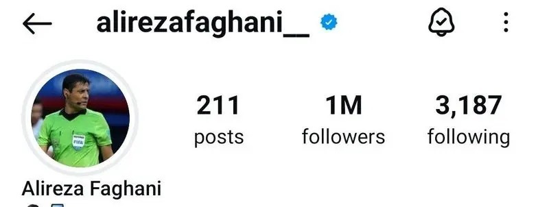 رکوردشکنی علیرضا فغانی در اینستاگرام + عکس رکوردشکنی علیرضا فغانی در اینستاگرام + عکس