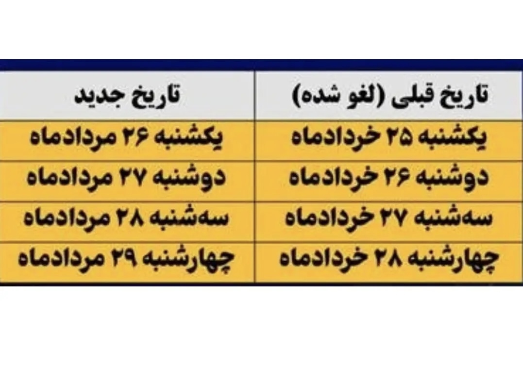 اعلام برنامه جدید آزمون‌های لغوشده پیام نور