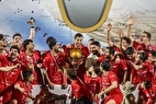 لحظه بالابردن کاپ قهرمانی سوپرجام + ویدئو