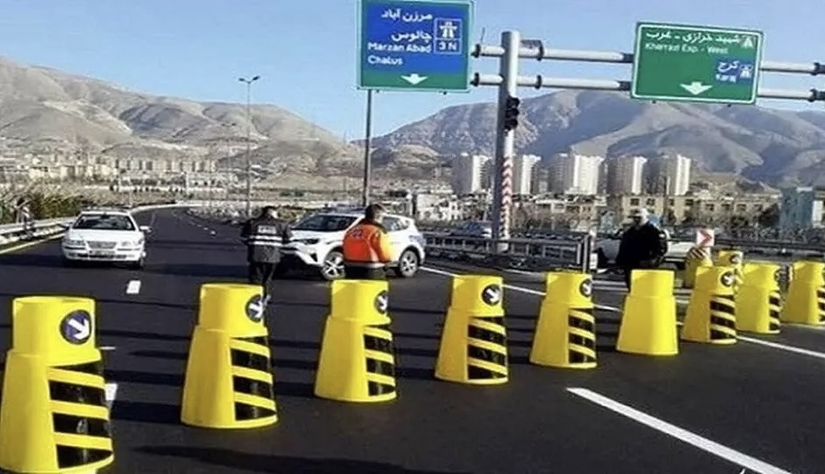 قطعه دوم آزادراه تهران- شمال ۴ روز مسدود است