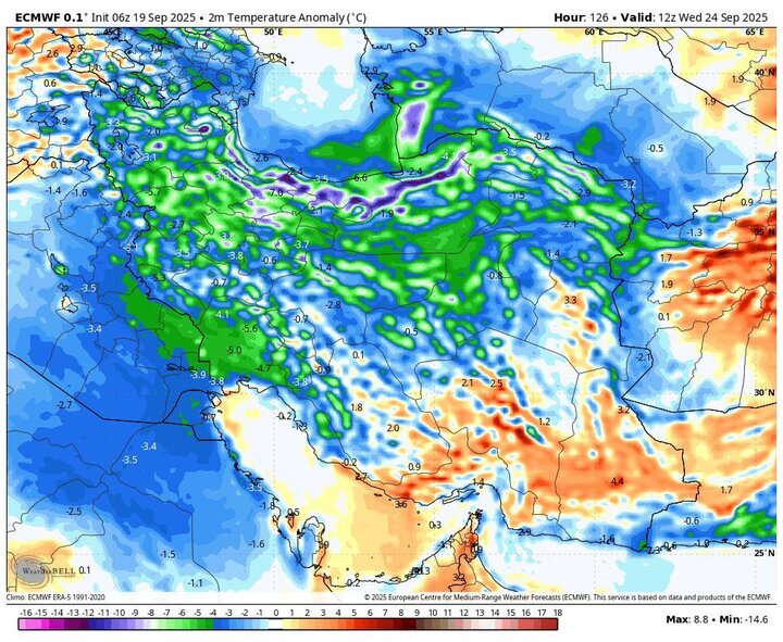 پیشبینی هواشناسی | موج جدید بارشهای پاییزی وارد میشود + نقشه پیشبینی هواشناسی | موج جدید بارشهای پاییزی وارد میشود + نقشه