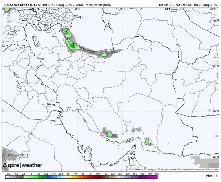 آخرین وضعیت آبوهوای کشور | بارش رگباری باران در ۵ استان + نقشه آخرین وضعیت آبوهوای کشور | بارش رگباری باران در ۵ استان + نقشه