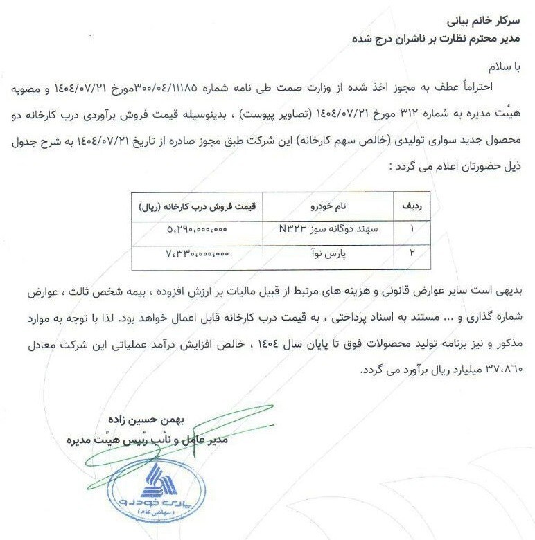 اعلام قیمت جدید ال-۹۰ ایرانی اعلام قیمت جدید ال-۹۰ ایرانی