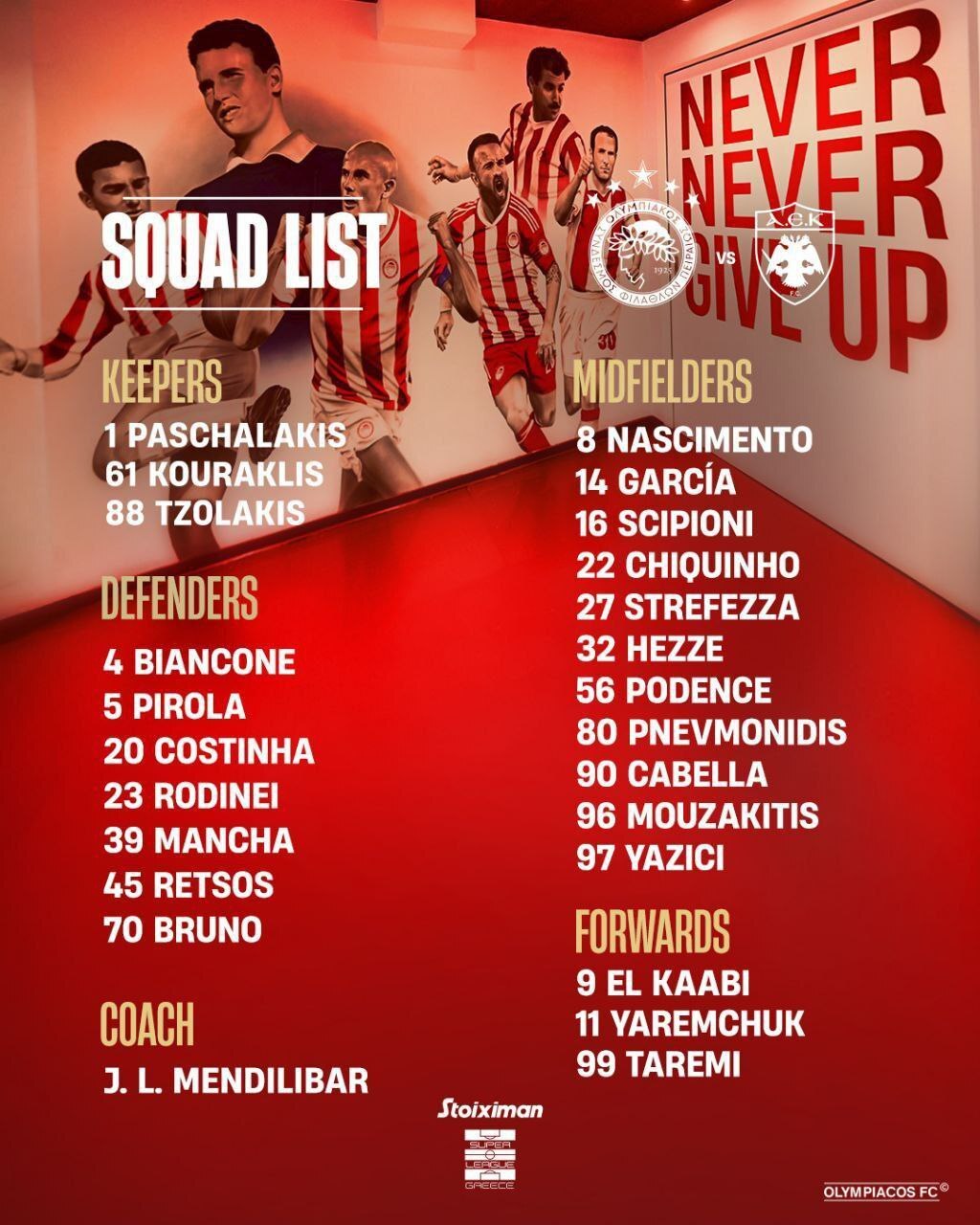 طارمی در فهرست المپیاکوس برای بازی با آاک آتن + عکس