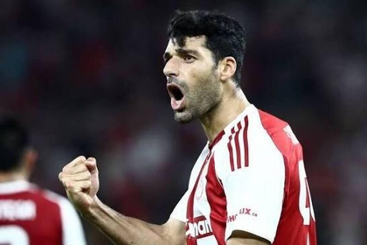 گل طارمی در جریان برتری ۲-۰ المپیاکوس مقابل آاک آتن  + ویدیو