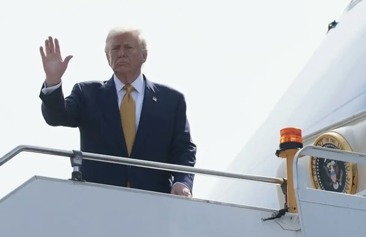 لحظه ورود ترامپ به ژاپن + ویدیو